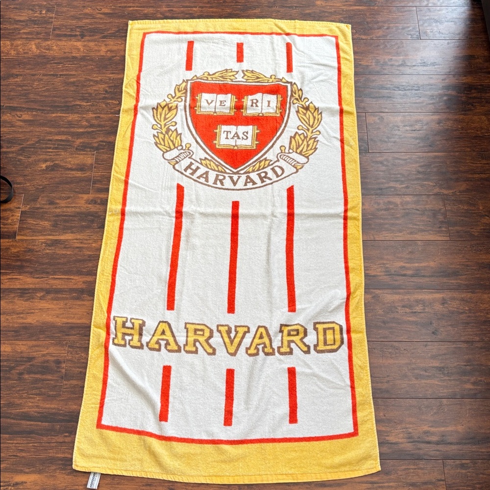 Vintage Harvard Beach Towel